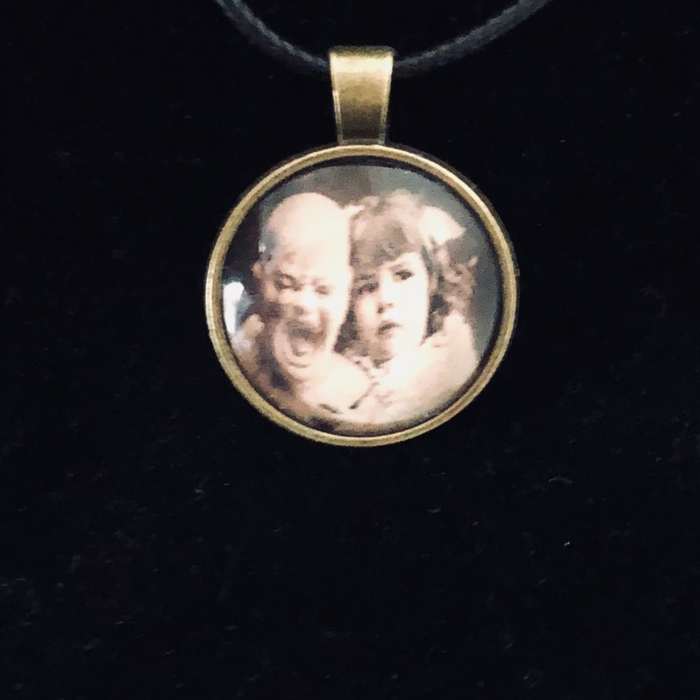 Gothic inspired charm with adjustable 18” necklace